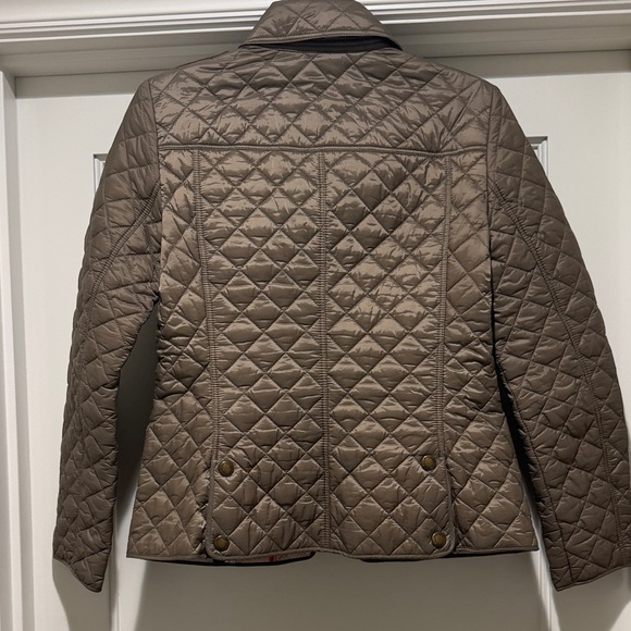 Burberry Quilted Khaki Brown Jacket Size Small - Picture 6 of 6
